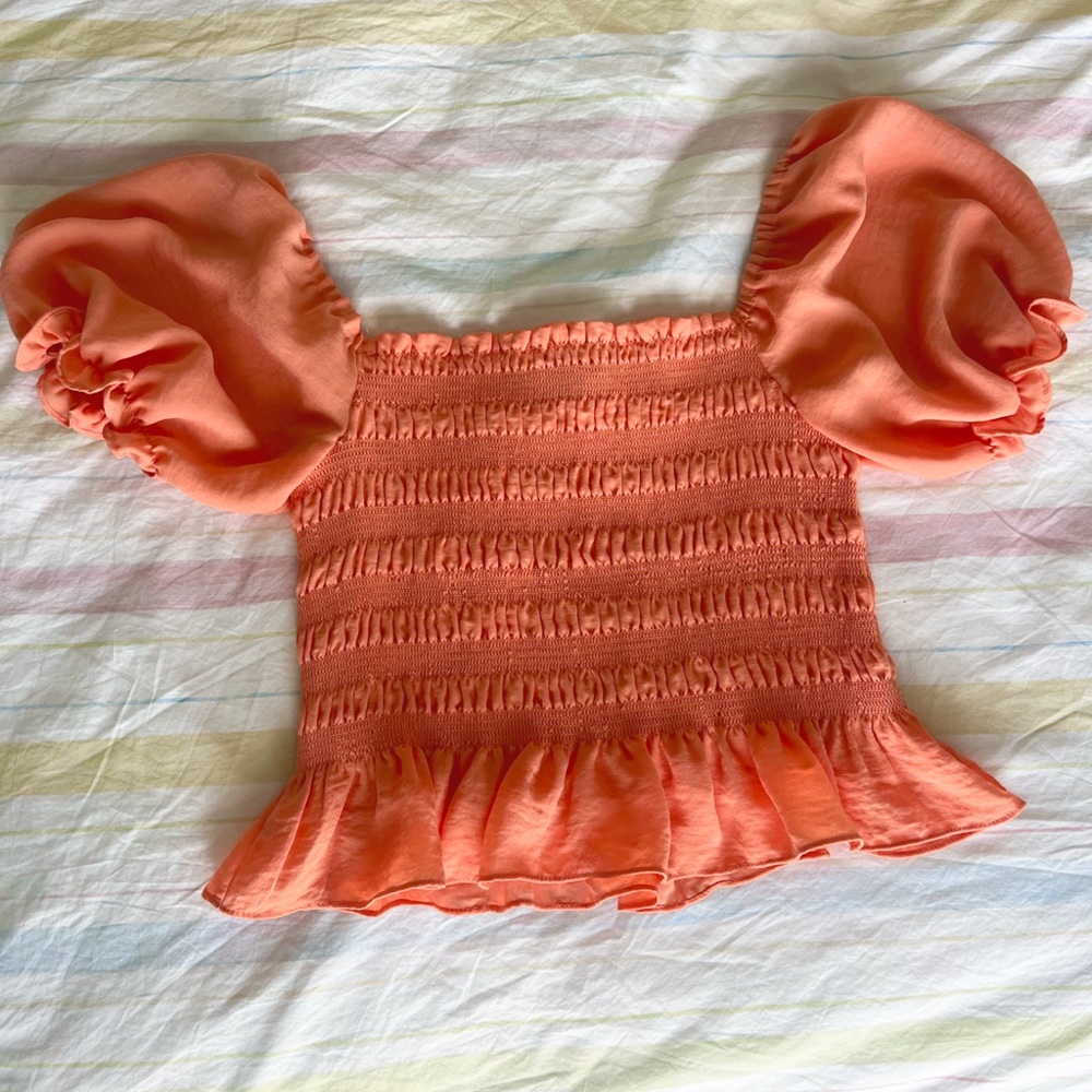 Orange blouse